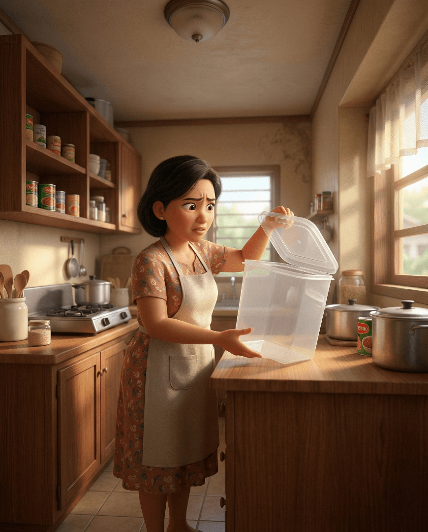 Filipino family with no rice - SukiSave rice subscription ensures you never run out